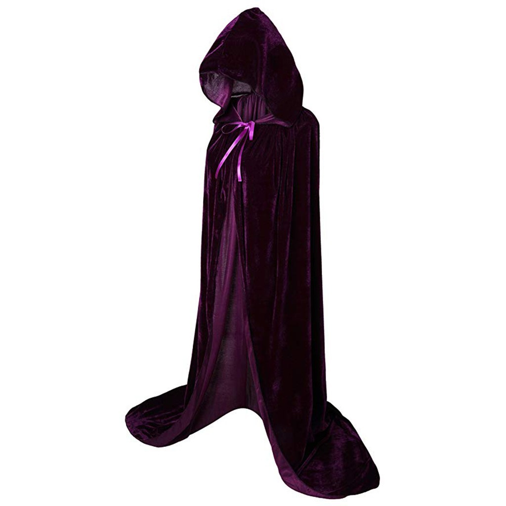 Bathrobe - ฮาโลวีนเสื้อคลุม Gothic Hooded Cloak ผู้ใหญ่ Elf