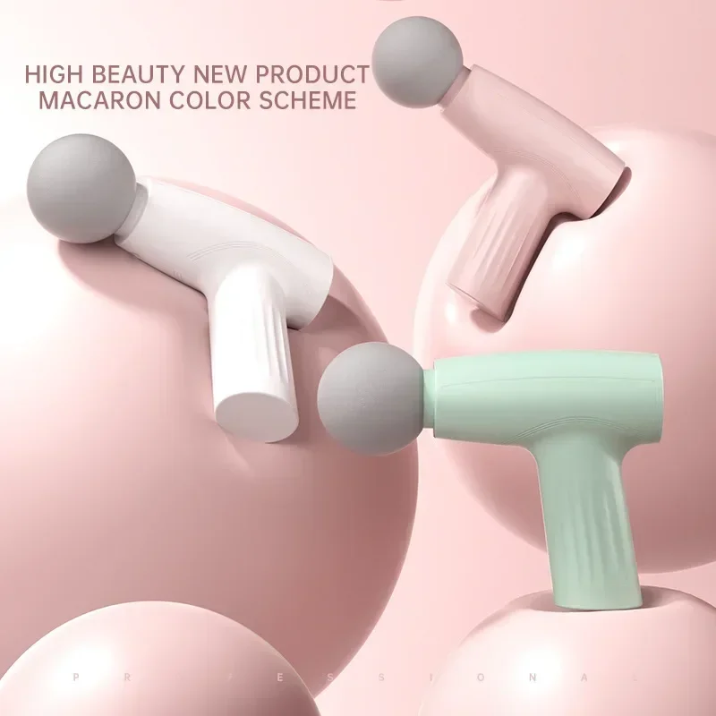 กล้ามเนื้อมินินวดสีชมพูปืนเนื้ - Massage Gun บทวิจารณ์และราคา