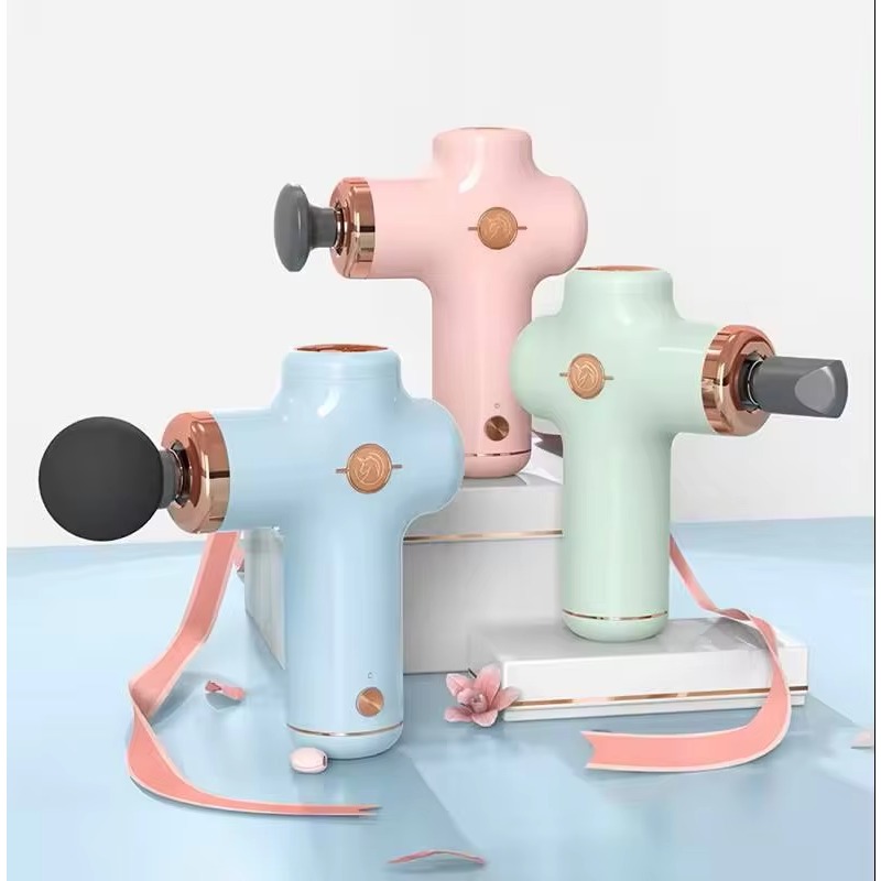 ปืนนวดมือถือขนาดเล็กพร้อมหัวนว - Massage Gun บทวิจารณ์และราคา