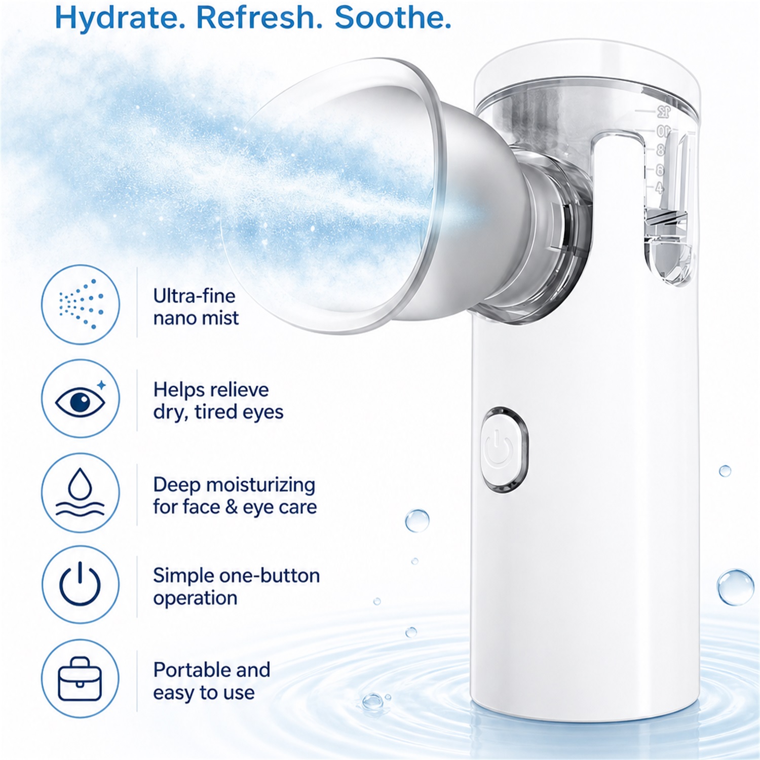 เครื่องนวดตาแบบสเปรย์นาโน เครื - Face Steamer บทวิจารณ์และราคา