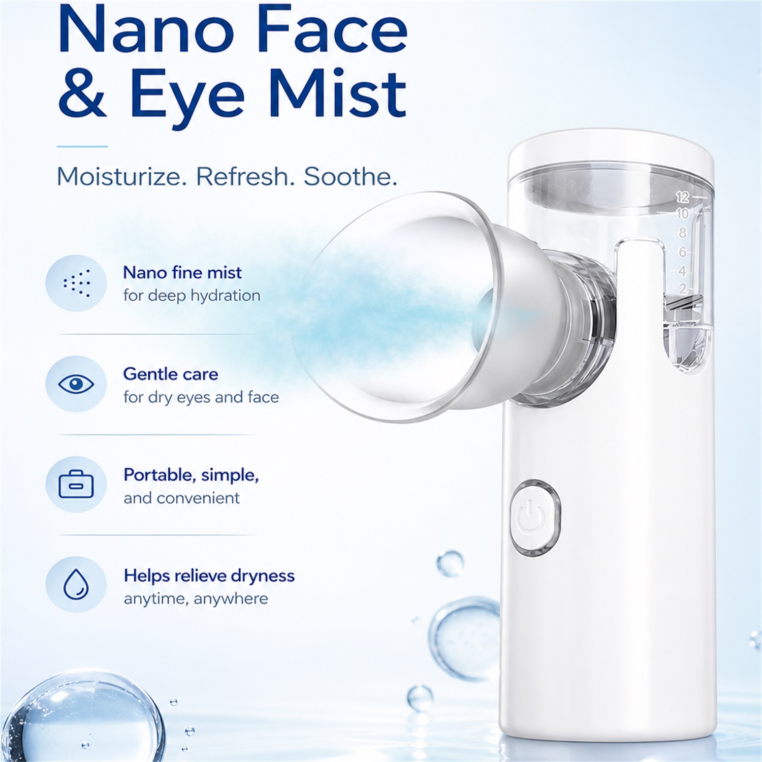 เครื่องนวดตาแบบสเปรย์นาโน เครื - Face Steamer บทวิจารณ์และราคา