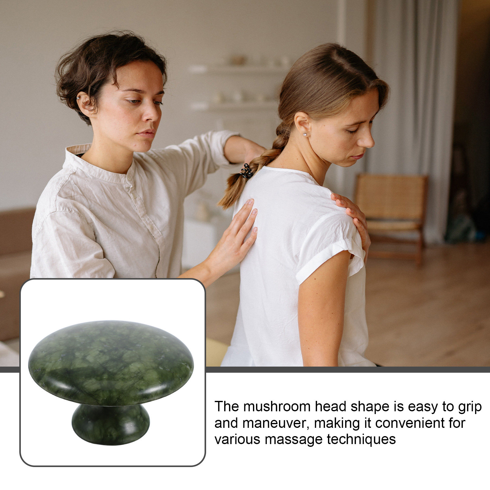 หินกัวซาไม้ก๊วยรูปเห็ด หยกธรรม - Spa Massager บทวิจารณ์และราคา
