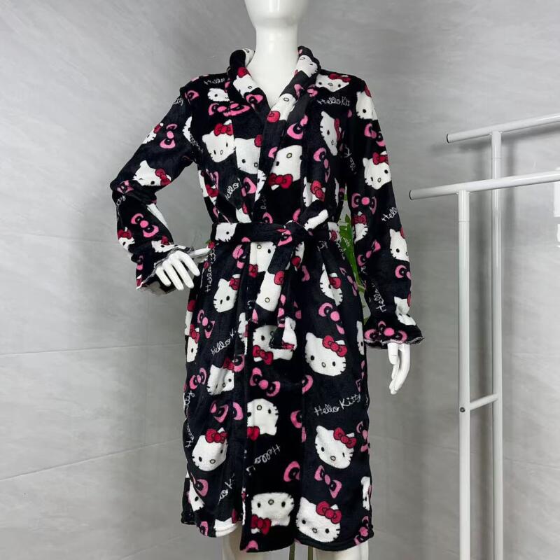 ชุดนอนเฮลโลคิตตี้ใหม่ฤดูใบไม้ร - Bathrobe บทวิจารณ์และราคา