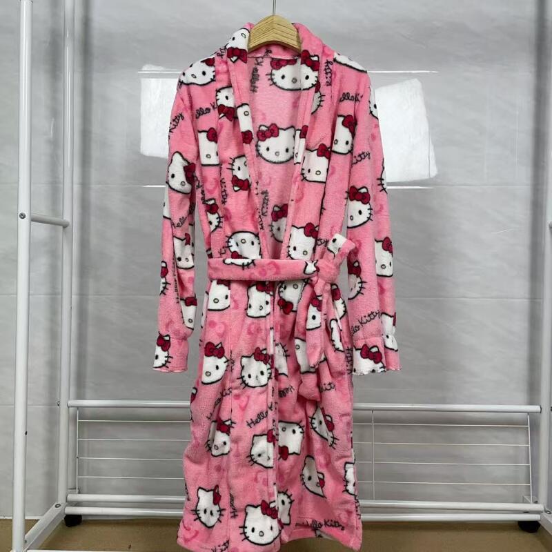 ชุดนอนเฮลโลคิตตี้ใหม่ฤดูใบไม้ร - Bathrobe บทวิจารณ์และราคา
