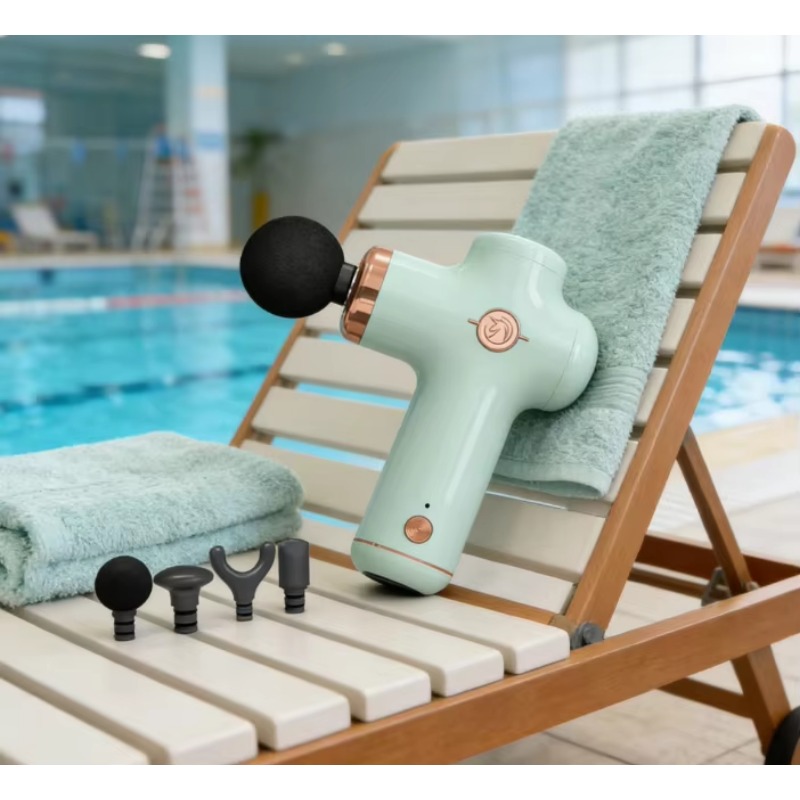 ปืนนวดมือถือขนาดเล็กพร้อมหัวนว - Massage Gun บทวิจารณ์และราคา